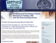 Tablet Screenshot of absolutedrainandseptic.com